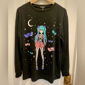 Dolls Kill Widow Anime Girl Top | Women’s M